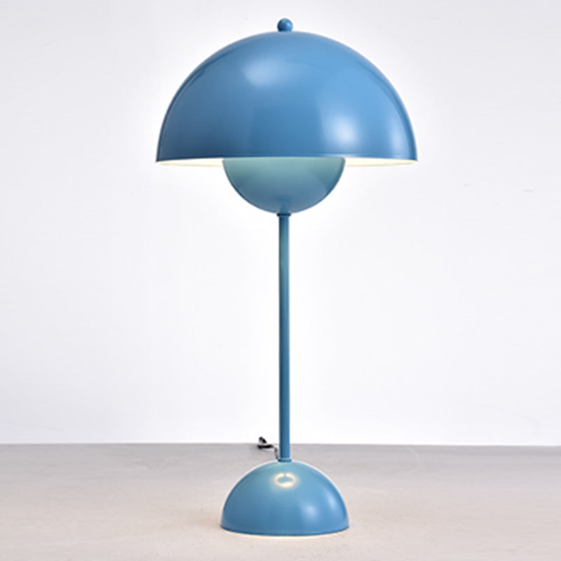 Macaroon Finish Table Lamp With Dome Shade Ideal For Study Room Or Reading Nook Blue