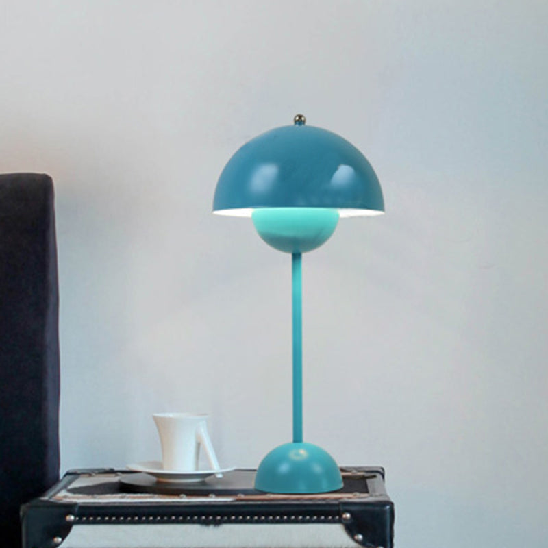 Macaroon Finish Table Lamp With Dome Shade Ideal For Study Room Or Reading Nook