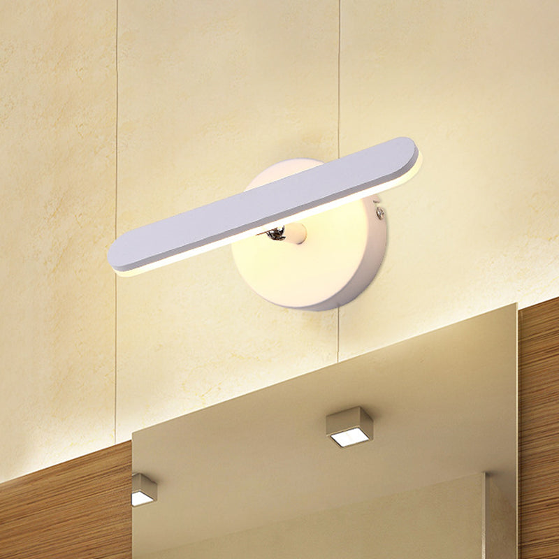 Modern Aluminum Led Vanity Wall Light For Bathroom - Natural/Warm