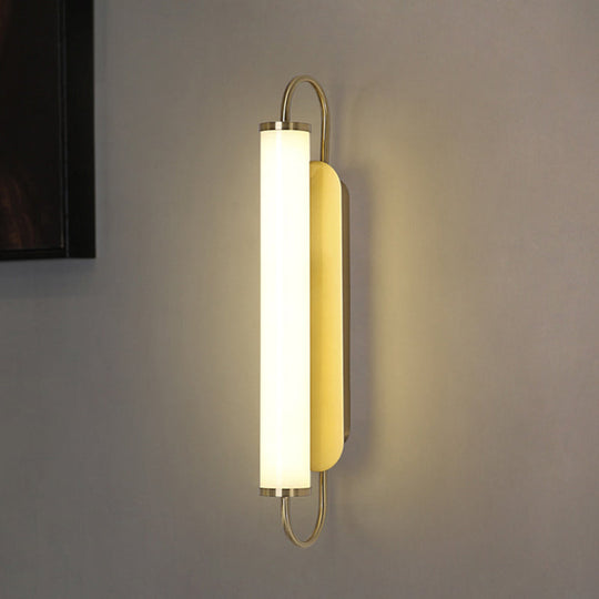 Modern Gold Led Wall Sconce With Acrylic Shade