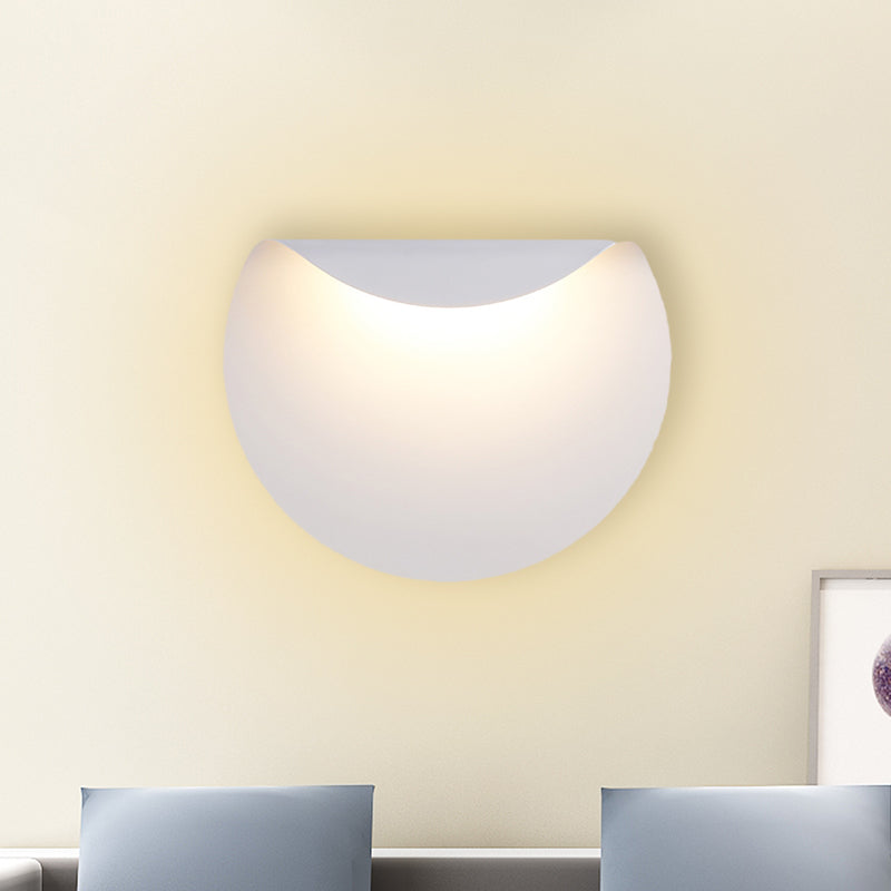 Bend Panel Wall Sconce Simple Aluminum Led Mounted Lamp For Living Room Warm/White Light White /