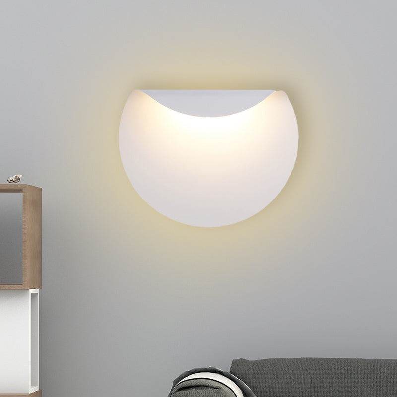 Bend Panel Wall Sconce Simple Aluminum Led Mounted Lamp For Living Room Warm/White Light