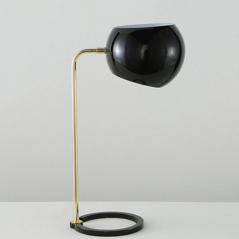 Modern Nordic Geometric Iron Table Light In Black - 1 Head Living Room Desk Lamp