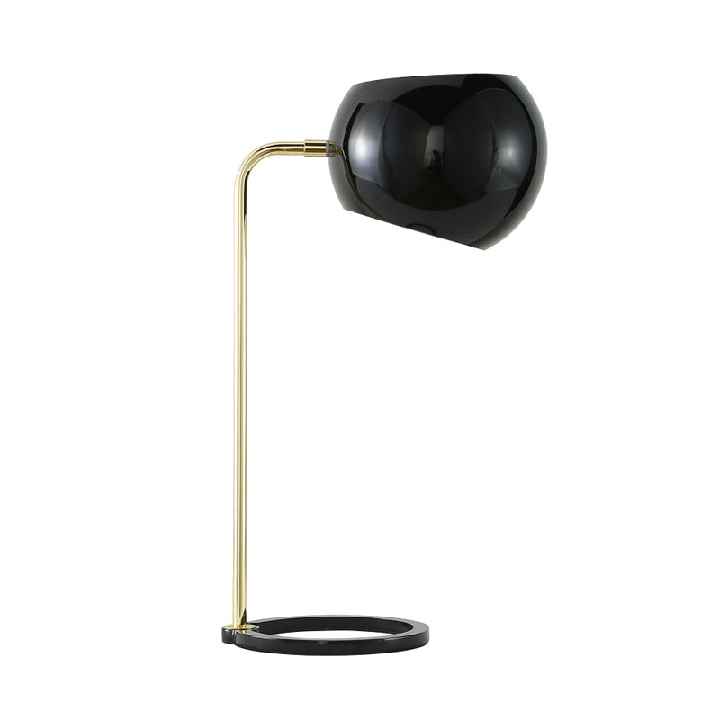 Modern Nordic Geometric Iron Table Light In Black - 1 Head Living Room Desk Lamp