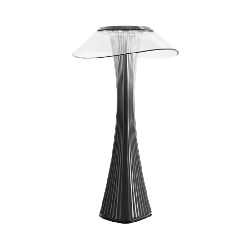 Modern Led Grey Bedside Table Lamp With Small Waist And Stylish Acrylic Lighting