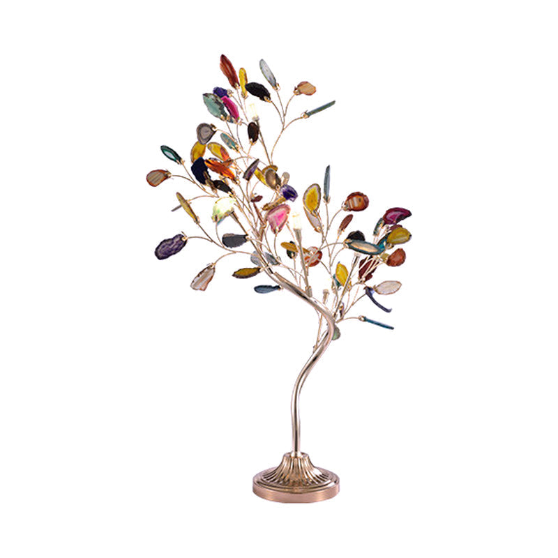 Led Rose Gold Flower Branch Acrylic Table Lamp