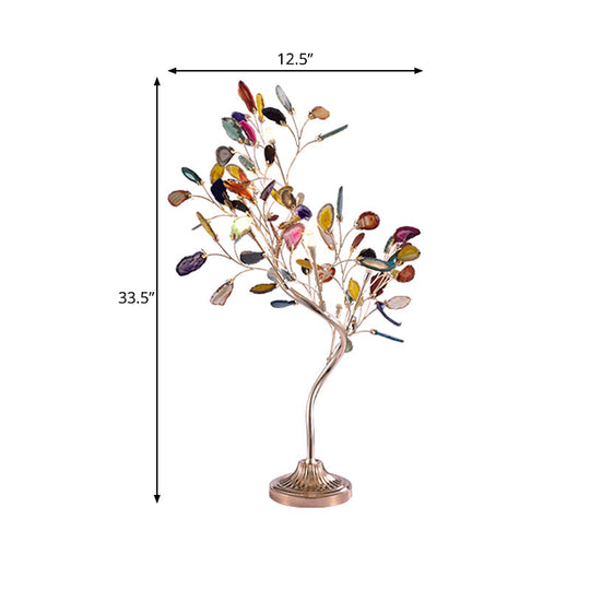 Led Rose Gold Flower Branch Acrylic Table Lamp