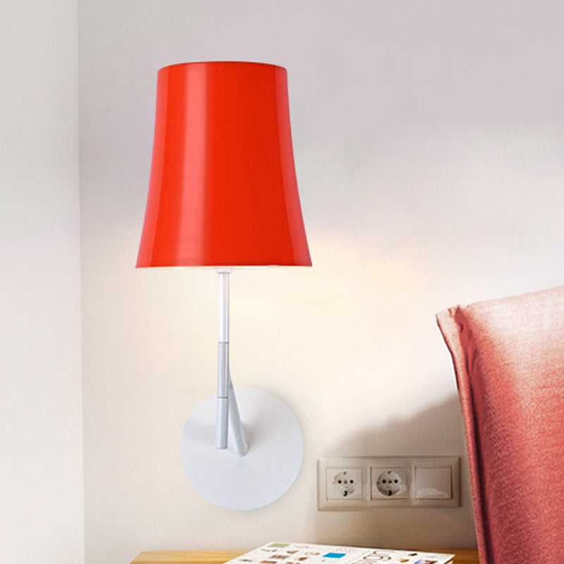 Stylish Orange And White Wall Mount Sconce Lamp For Modern Living Rooms