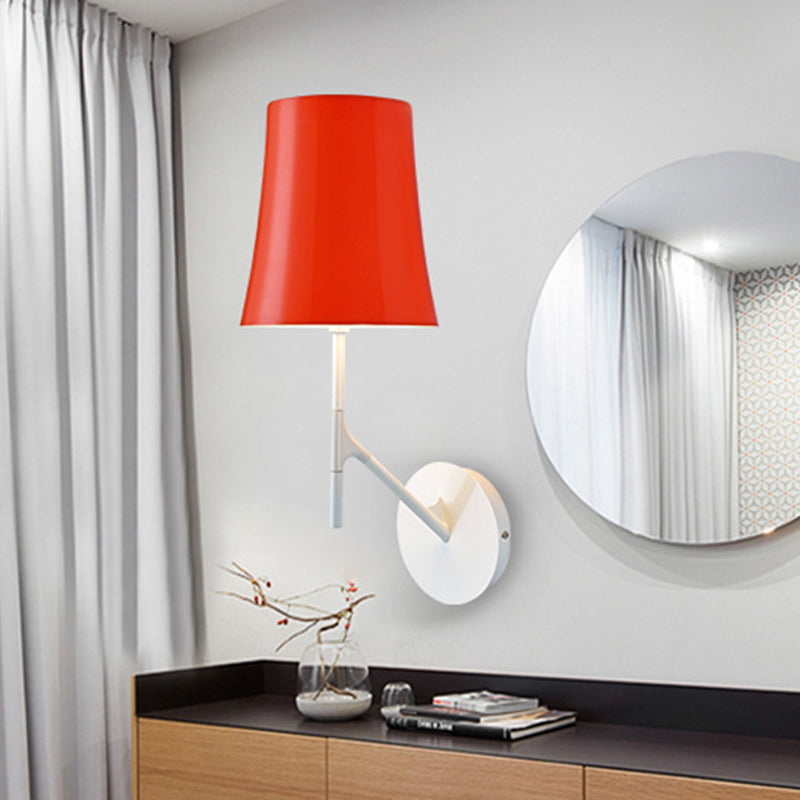 Stylish Orange And White Wall Mount Sconce Lamp For Modern Living Rooms