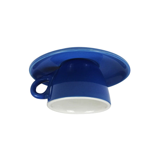 Macaron LED Flush Mount Ceiling Light in Pink/Blue/Yellow Ceramic Finish for Coffee Lovers