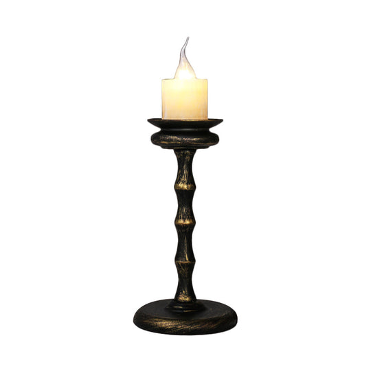 Industrial Desk Lamp With Candelabra Marble Table Accent In Brass/Bronze