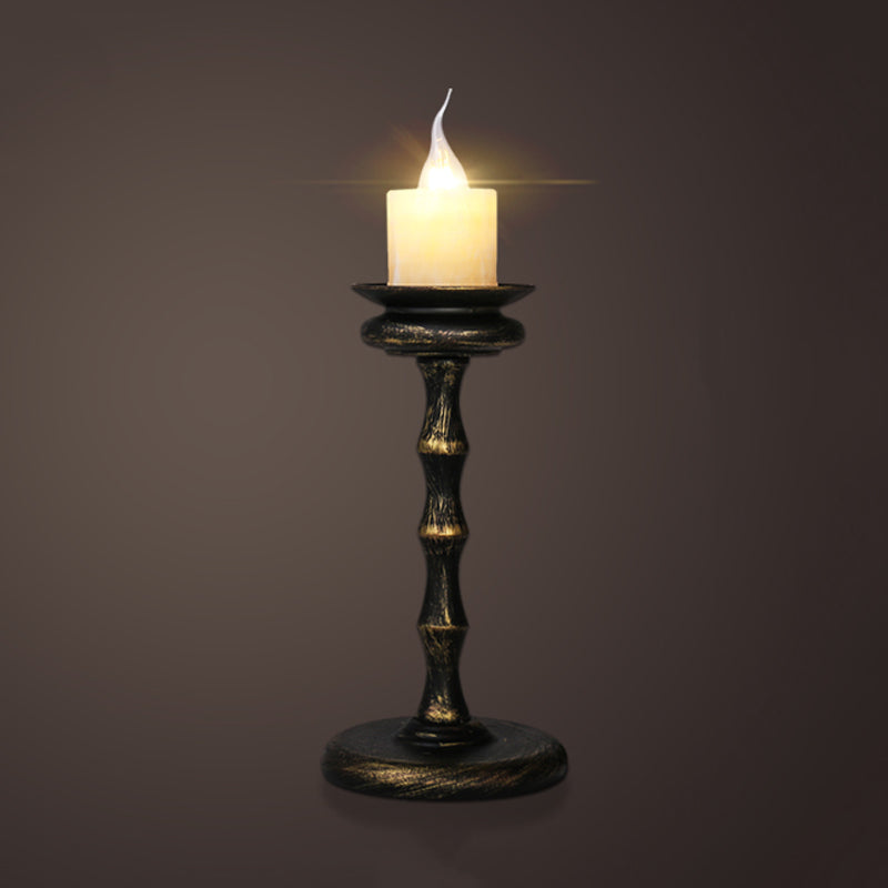 Industrial Desk Lamp With Candelabra Marble Table Accent In Brass/Bronze