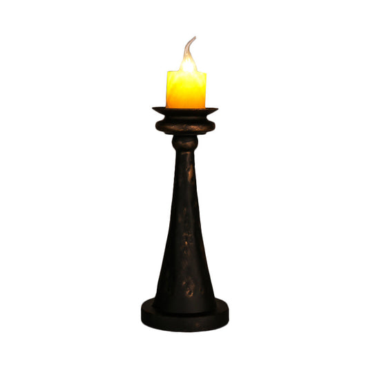 Industrial Desk Lamp With Candelabra Marble Table Accent In Brass/Bronze