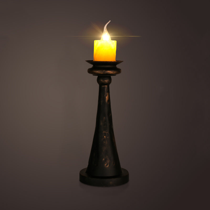 Industrial Desk Lamp With Candelabra Marble Table Accent In Brass/Bronze