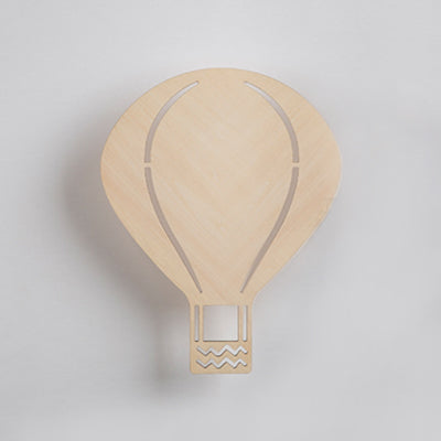 Wooden Led Wall Lamp With Cartoon Pattern - Perfect For Living Room And Kids Decor