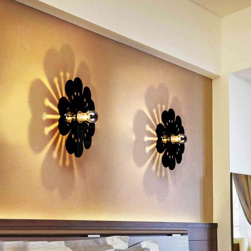 Plum Blossom Wall Light: Modern Acrylic Sconce Lamp For Girls Bedroom & Kindergarten