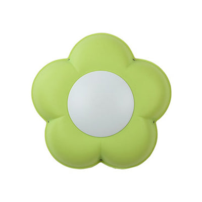 Baby Room Cartoon Eye-Caring Led Sconce Light - Small Plastic Bedside Wall Green / E