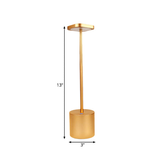 Minimalist Led Table Lamp With Gold Finish For Dining Desk & More