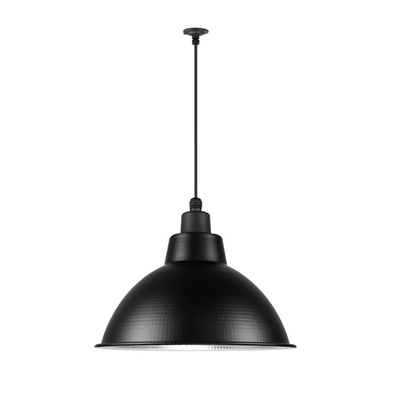 Industrial Style Black Metal Pendant Lighting 1 Head Bowl Suspension Light 12/14/15 Width / 12