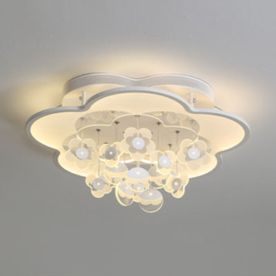 Blossom Modern LED Ceiling Light for Adult & Kid Bedrooms (Acrylic Flushmount)