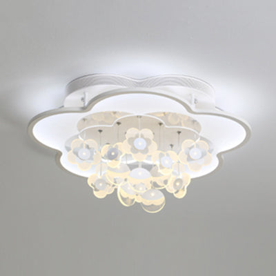 Blossom Modern LED Ceiling Light for Adult & Kid Bedrooms (Acrylic Flushmount)