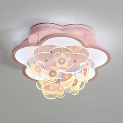 Blossom Modern LED Ceiling Light for Adult & Kid Bedrooms (Acrylic Flushmount)