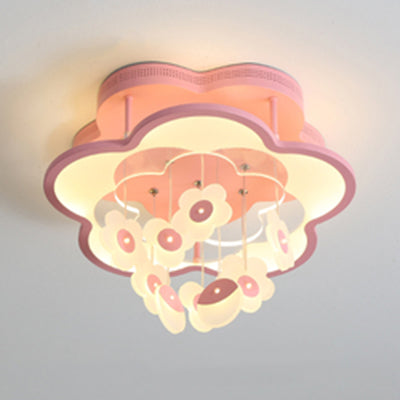 Blossom Modern LED Ceiling Light for Adult & Kid Bedrooms (Acrylic Flushmount)