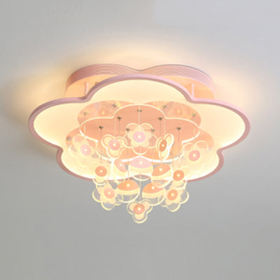 Blossom Modern LED Ceiling Light for Adult & Kid Bedrooms (Acrylic Flushmount)