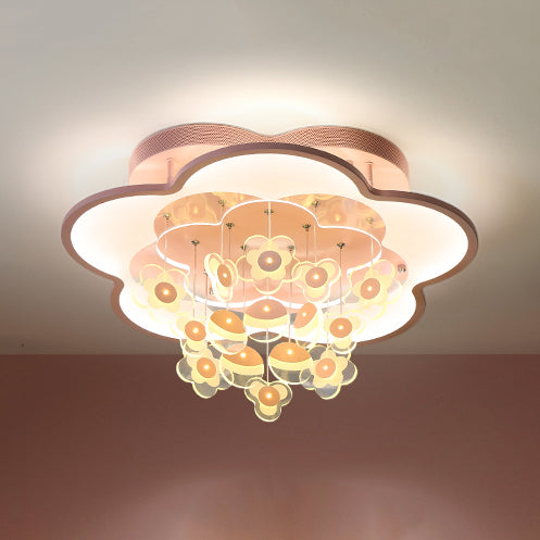 Blossom Modern LED Ceiling Light for Adult & Kid Bedrooms (Acrylic Flushmount)