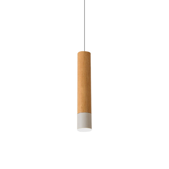 22.5/26/30 Modern Wooden Study Room Led Pendant Light With Warm/White Options