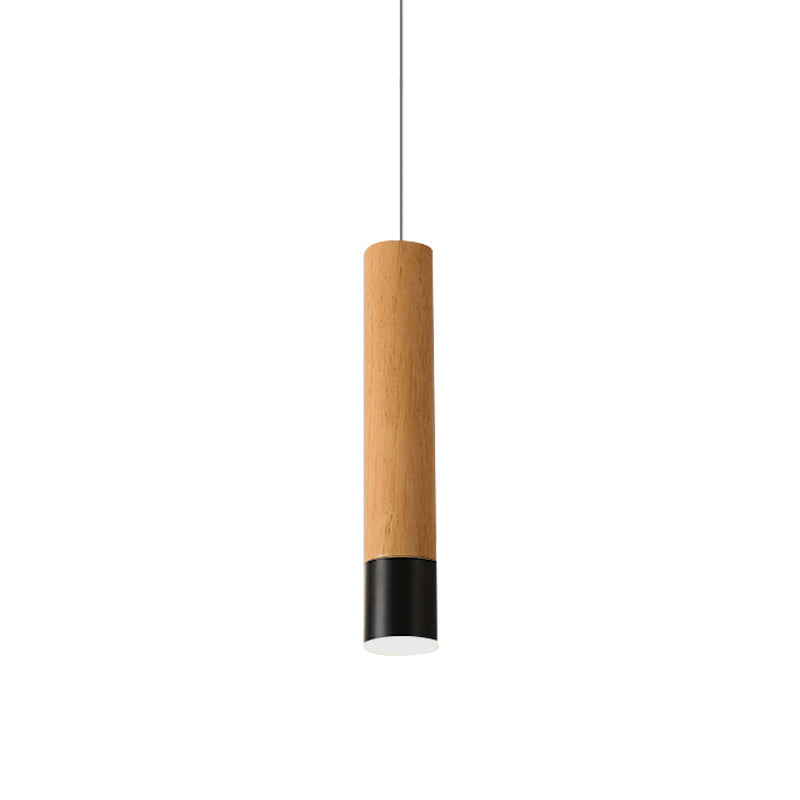 22.5/26/30 Modern Wooden Study Room Led Pendant Light With Warm/White Options