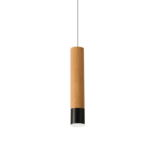 22.5/26/30 Modern Wooden Study Room Led Pendant Light With Warm/White Options