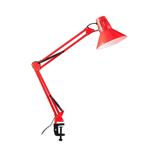 Contemporary Metal Desk Light With Adjustable Arm - Stylish Task Lamp For Study Room Black/White