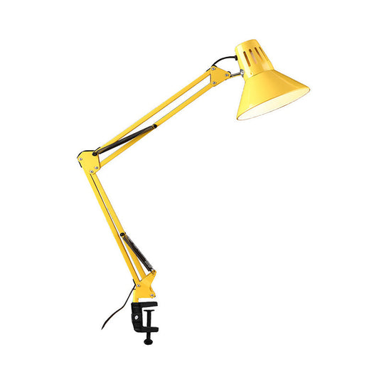 Contemporary Metal Desk Light With Adjustable Arm - Stylish Task Lamp For Study Room Black/White