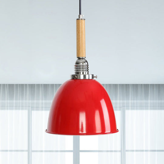 Lodge Style Bell Pendant with Adjustable Cord - 1 Light Warehouse Fixture