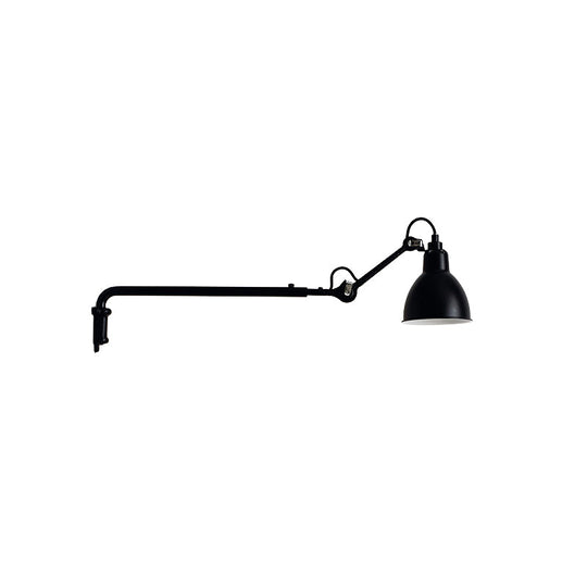 Modernist Metallic Bowl Wall Sconce With 1 Light - Black/White Fixture For Bedroom Lighting