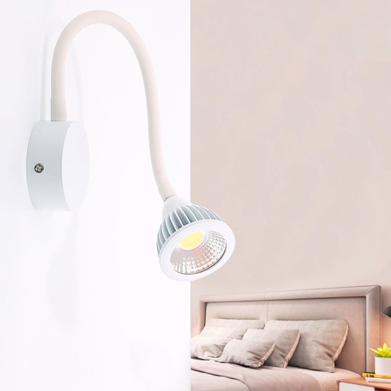 Modern Dome Aluminum Led Wall Sconce Light With Adjustable Warm/White Lighting - Switch Optional