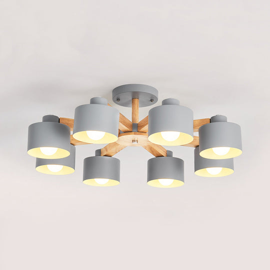 Modern Metal Chandelier With Bell Shade & Suspension Light - Stylish Iron Ceiling Lamp