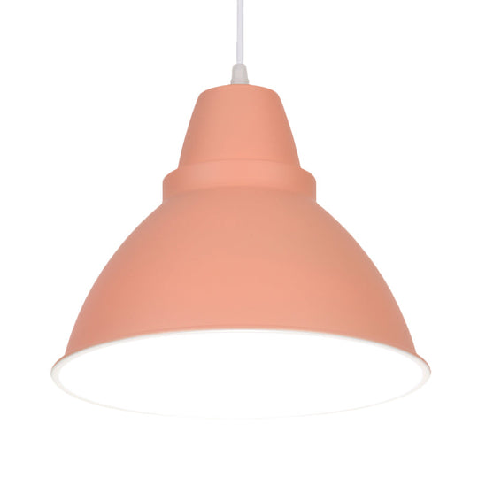 Macaron Funnel Iron Pendant Light - Pink/Purple/Yellow Dining Room Lighting