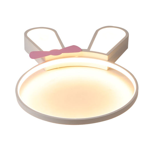 LED Bunny Outline Ceiling Light with Acrylic Shade - Warm/White