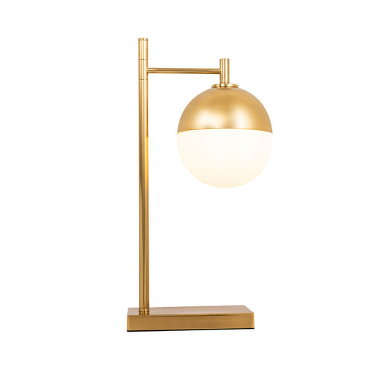 Modern Brass Nightstand Lamp - 1 Head Bedroom Table Light