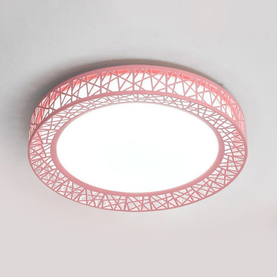 Art Deco Acrylic Flush Mount Ceiling Light - Ideal for Classrooms