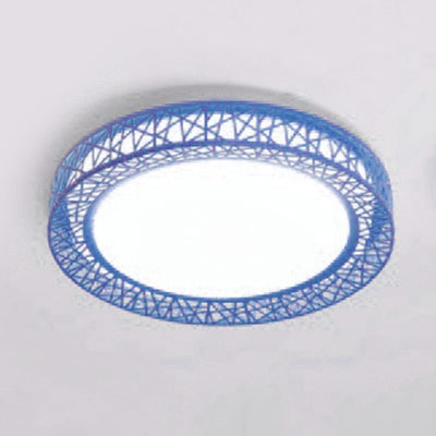 Art Deco Acrylic Flush Mount Ceiling Light - Ideal for Classrooms