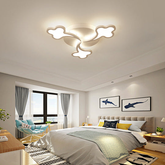 Modern White Acrylic Ceiling Light for Bedroom