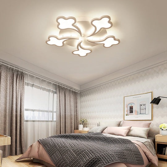 Modern White Acrylic Ceiling Light for Bedroom