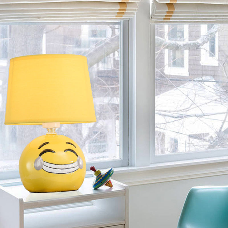 Cartoon Head Desk Lamp With Smiling Face & Reading Light Ideal For Study Rooms