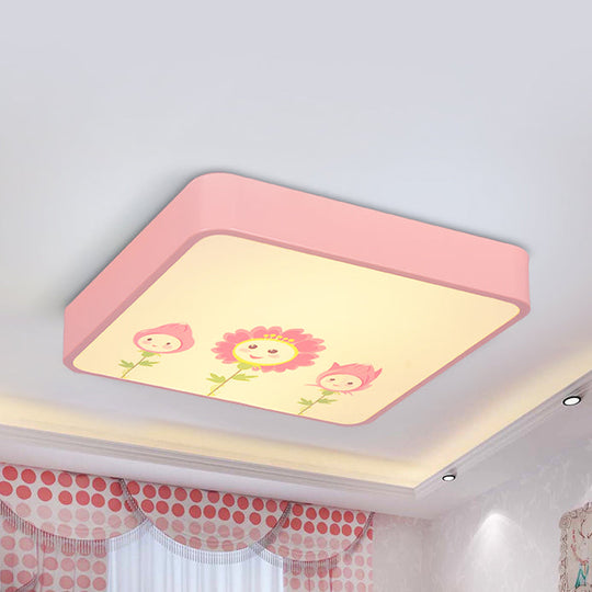 Acrylic Cartoon Flush Mount Ceiling Light for Kid's Bedroom