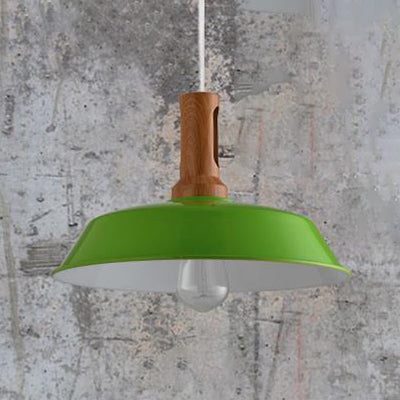 Retro Barn Hanging Light - Stylish 10" or 14" Metal Ceiling Fixture for Kitchen in Black or White