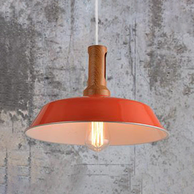 Retro Barn Hanging Light - Stylish 10" or 14" Metal Ceiling Fixture for Kitchen in Black or White