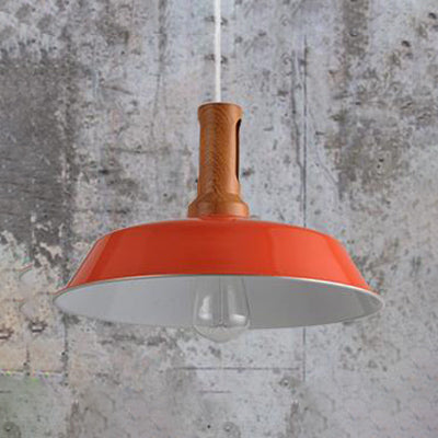 Retro Barn Hanging Light - Stylish 10" or 14" Metal Ceiling Fixture for Kitchen in Black or White